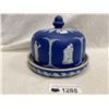 Image 1 : Early Rare Blue Wedgwood Lidded Cheese Dish