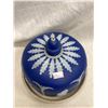 Image 2 : Early Rare Blue Wedgwood Lidded Cheese Dish