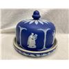 Image 4 : Early Rare Blue Wedgwood Lidded Cheese Dish