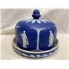 Image 5 : Early Rare Blue Wedgwood Lidded Cheese Dish