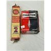 Image 1 : Box Of Vintage Champion Spark Plugs (6) And Whiz Gasket Maker In Original Box