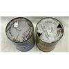 Image 3 : 2 Vintage Oil Cans, Rislone, Allstate Motor Oil Tin