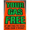 Image 2 : Vintage Hanging Advertisement Your Gas Free Guaranteed Service Sign