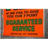 Image 3 : Vintage Hanging Advertisement Your Gas Free Guaranteed Service Sign