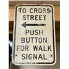 Image 1 : Vintage Steel Crosswalk Sign