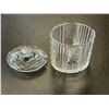 Image 3 : 2 Crystal Art Deco Style Containers