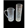 Image 1 : Large Crystal Pitcher And Large Crystal Vase