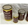 Image 2 : 6 Vintage Magic Baking Powder Tins Of Various Sizes