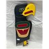 Image 1 : Hand Carved Hand Painted Eagle Wall Plaque By George Hanuse Kwakiutl