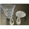 Image 5 : 9 Assorted Crystal Glass Pieces