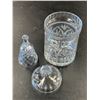 Image 6 : 9 Assorted Crystal Glass Pieces