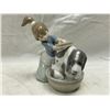 Image 6 : 3 Lladro Figurines, Girls With Dog, Boy With Dog, Etc..