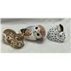 Image 1 : 3 Royal Crown Derby Figurines, Cat, Owl And Bunny