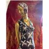 Image 2 : Vintage Spelter Elegant Lady On Marble Art Deco Base Signed D.H. Chiparus