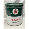 Image 1 : 35Lb Texaco Lubricants Pale With Handle And Lid