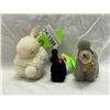 1398  3 Vintage Steiffs, 2 Poodles And Rabbit. All Have Button In Ear