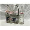 Image 2 : Vintage Metal Pepsi Cola 6 Pack Bottle Carrier With Bottles