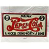 Image 1 : Tin Drink Pepsi Cola Sign