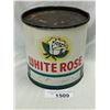 Image 1 : Vintage White Rose 5Lb Grease Can