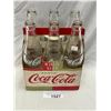 Vintage Paper Carton Coca Cola King Size Bottle Carrier With Bottles
