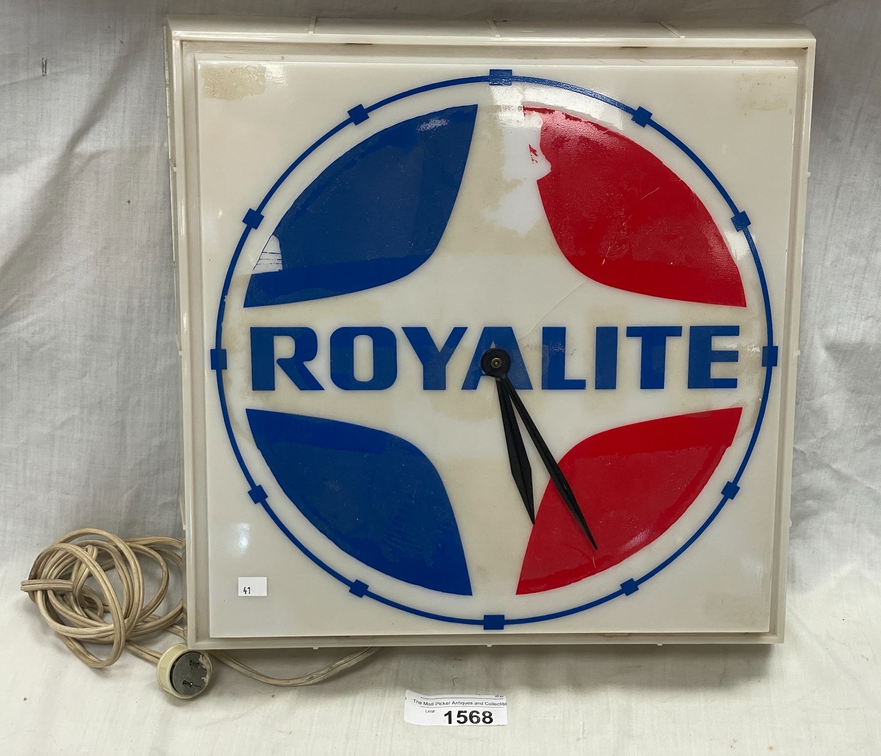 Vintage Royalite Plastic Clock
