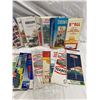 Image 4 : Assorted Vintage Gas Station Road Maps, Texaco, Shell, White Rose, Etc..