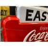 Image 3 : Large Wooden Backed Plastic Enjoy Coca Cola East Side Groceries Sign