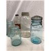 Image 4 : Box Of Vintage Mason Jars And Seltzer Bottle