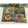 Image 2 : Assortment Of Vintage Cardboard Backed Fruit Labels With Plastic Sleeves