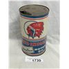 Image 1 : Vintage Red Indian Aviation Motor Oil 1 Imperial Quart Can