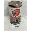 Image 1 : Vintage Red Indian Motor Oil 1 Imperial Quart Can