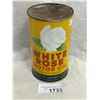 Image 1 : Vintage White Rose Motor Oil Heavy Duty 1 Imperial Quart Can