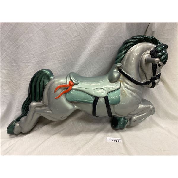 Vintage Metal Childs Carousel Horse