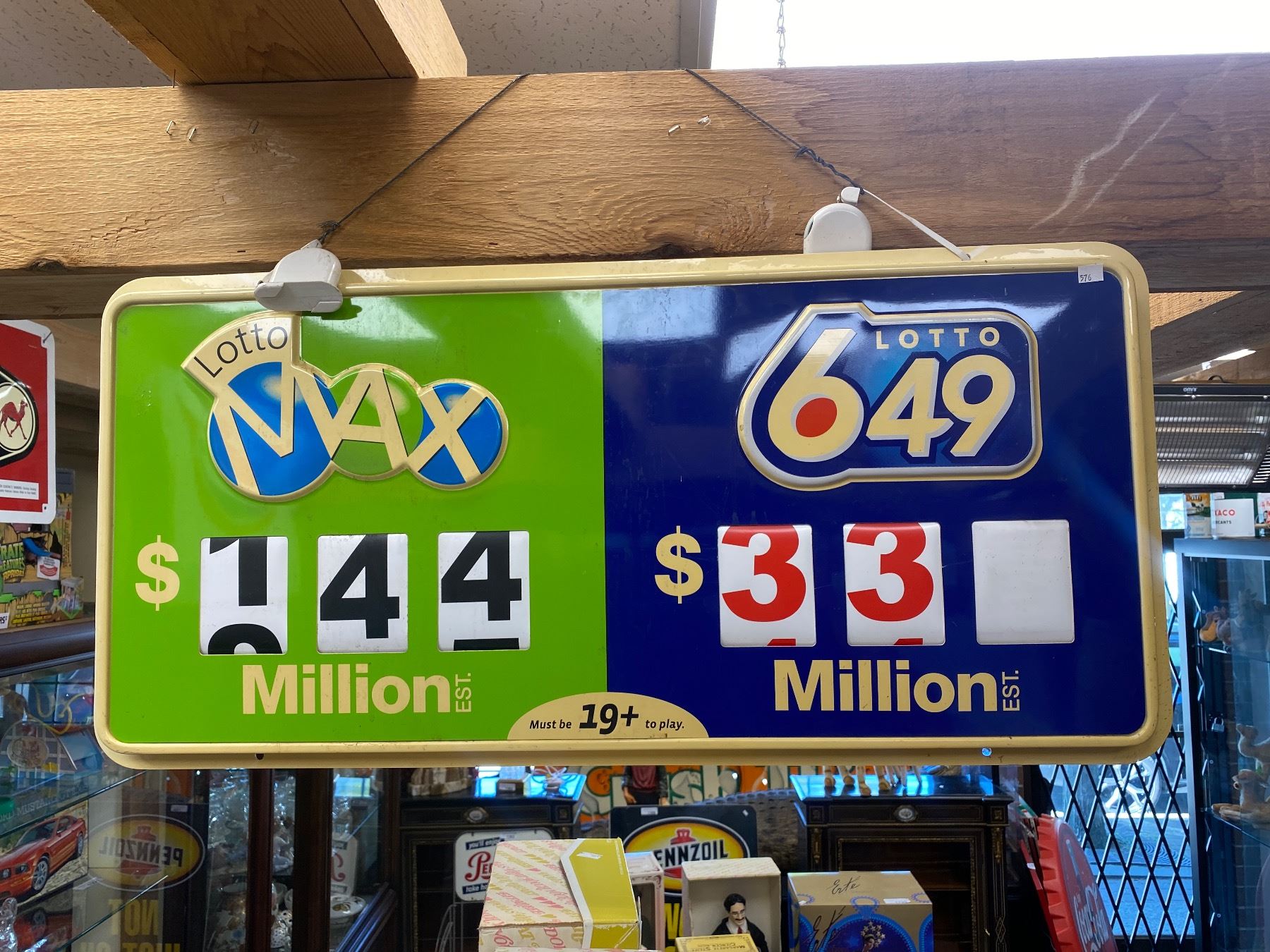 Lotto Max And Lotto 649 Lottery Sign - Test Site