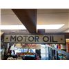 Image 1 : Custom Made Wood Motor Oil Sign