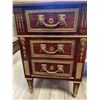 Image 2 : Reproduction Ormolu Mounted French Empire Revival Pedestal Desk Circa 1980'S