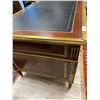 Image 5 : Reproduction Ormolu Mounted French Empire Revival Pedestal Desk Circa 1980'S