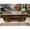 Image 6 : Reproduction Ormolu Mounted French Empire Revival Pedestal Desk Circa 1980'S