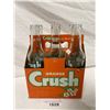 Image 1 : Vintage Orange Crush 6 Pack Paper Bottle Carrier With 6 Orange Crush Bottles