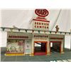Image 2 : Vintage Tin Marx Service Center Gas Station Garage With Accessories