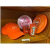Image 1 : Assorted Orange Crush Collectibles, Thermometer, Frisbee, Hat , Cup, Bottle Caps, Miniature Carton