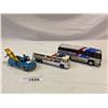 Image 2 : 1976 Tin Grey Hound Bus, Corgi Grey Hound Bus, And Budgie Breakdown Truck