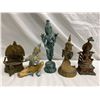 Image 1 : 5 Vintage Indonesian Religious Figures, Made Of Cast Metal