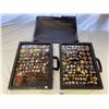 Image 1 : 2 Vintage Briefcase Showcases Full Of Vintage Pins