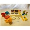 Image 1 : Vintage Fisher Price Stovetop With Accessories, Etc…