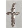 Image 2 : 10K White Gold With Real Diamonds Cross