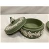 Image 4 : 2 Rare Olive Green Wedgwood Pieces, Lidded Bowl And Dish