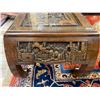 Image 4 : Carved Chinese Coffee Table With Glass Top