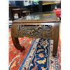 Image 6 : Carved Chinese Coffee Table With Glass Top