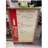 Image 2 : Coca Cola Menu Board In Wood Frame, Todays Specials Completed With A Coke